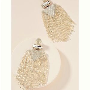Anthropologie Shimmer Drop Earrings
